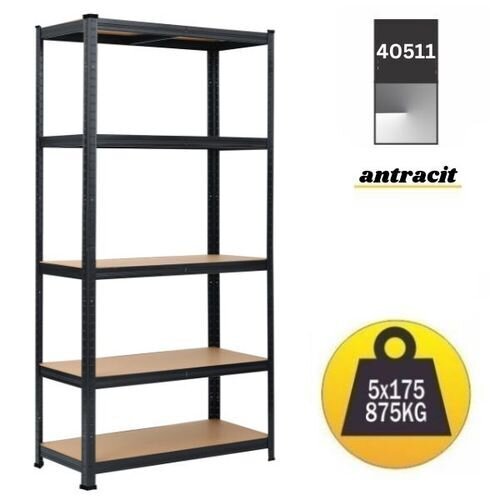 Polica metal-medijapan 180x90x40cm