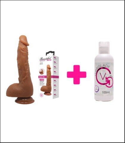 Dildo Jason Brown + Lubrikant V100ml
