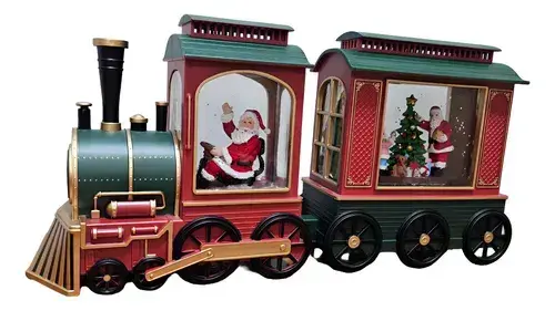 Novogodišnji voz sa snežnim kuglama i LED osvetljenjem