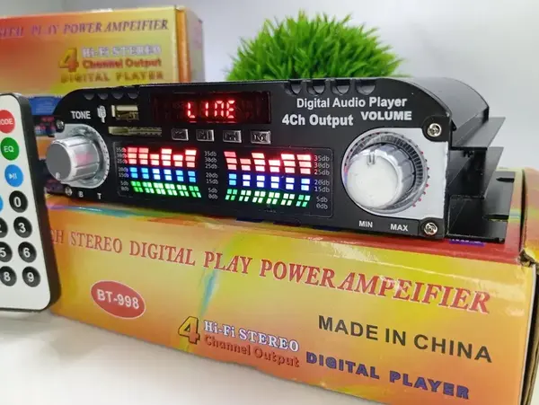 4-kanalno Bluetooth HiFi digitalno pojačalo 4x40w 12V