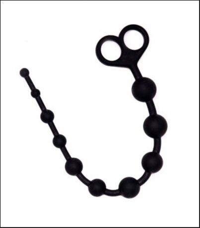 Crne silikonske analne kuglice / Silicone Anal Beads