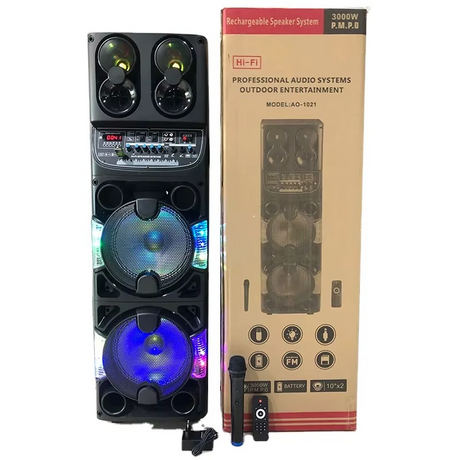 Profesionalni Bluetooth zvučnik AO-1021 - 3000W, mikrofon