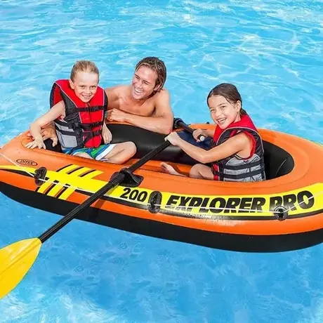 Čamac sa veslima i pumpom set 185x94x41cm Explorer Intex 58331