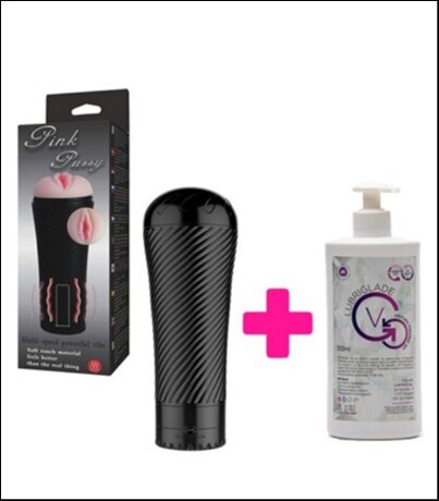 Masturbator Lampa + Lubrikant V500ml