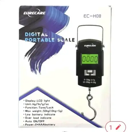 EURECARE EC-H08 digitalna prenosiva viseća vaga