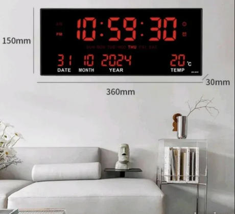 Moderni digitalni LED zidni sat