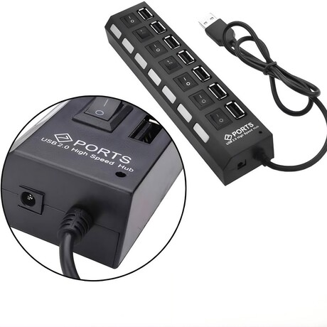 USB 2.0 Hub sa 7 Portova