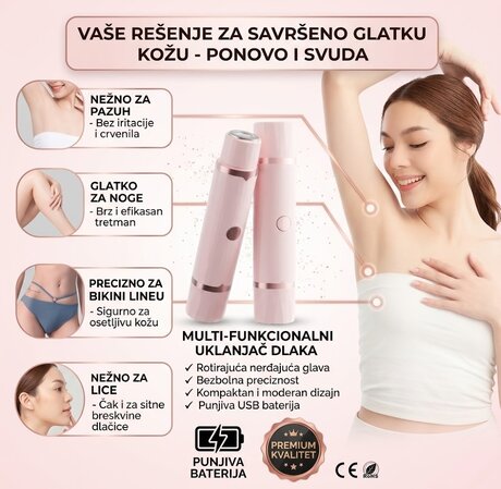 Dual Epilator 2u1 za obrve, lice i bikini zonu