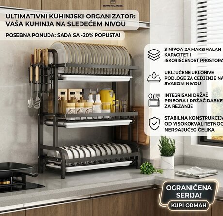 Premium Kuhinjski Organizator i Oceđivač