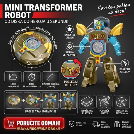 Mini Robot Igračka Transformator