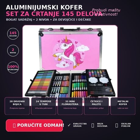 Dečiji Umetnički Set Za Crtanje i Slikanje