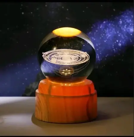 3D kristalna kugla lampa