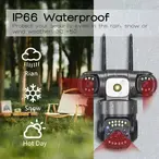 Bežična PTZ Kamera Spoljašnja Tri Sočiva 15MP