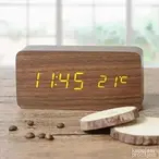 Drveni sat Digitalni sat Budilnik Wooden clock Digitalni sat