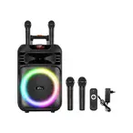 Bluetooth zvucnik 50W karaoke set sa 2 mikrofona ZQS15113 crni
