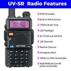 Toki Voki UV5R plus Baofeng Motorola Vodootporna radio stanica uv-5r
