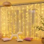Elegantna LED Zavesa (3x3m) - Toplo Bela I zuta