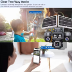 HiEasy 4-Lens 4K solarna sigurnosna kamera