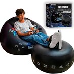 Gejmerska fotelja sa tabureom na naduvavanje