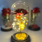 GOLD ZASTAKLJENA SVETLEĆA RUŽA