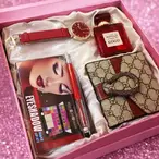 Poklon set za žene sat, novčanik, parfem i senke za oči