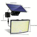 Led solarni reflektor sa odvojivim panelom