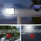 Led solarni reflektor sa odvojivim panelom