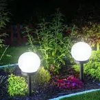 Solarne lampe kugle set 4kom