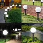 Solarne lampe kugle set 4kom