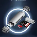 6u1 USB A/Micro/C - flash - micro SD - SD - čitač kartica