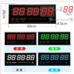 Veliki digitalni LED zidni sat