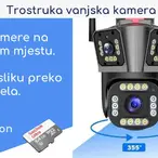  Spoljašnja sigurnosna kamera sa tri sočiva