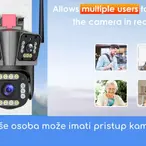  Spoljašnja sigurnosna kamera sa tri sočiva