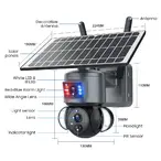 Solarna 4G kamera sa dvostrukim sočivom 