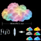 3D RGB LED oblak sa svetlosnim efektima – 200 cm