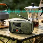 Solarni kamping radio sa ručnim dinamo punjenjem