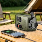 Solarni kamping radio sa ručnim dinamo punjenjem