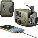 Solarni kamping radio sa ručnim dinamo punjenjem