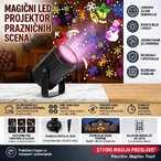 Čarobni praznični LED projektor 