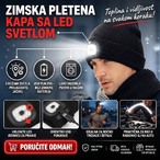 Zimska Pletena Kapa sa Punjivim LED Svetlom