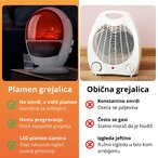 Keramička Grejalica sa Efektom Kamina