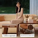 Moderan Drveni Klub Sto za Dnevnu Sobu