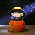 3D kristalna kugla lampa