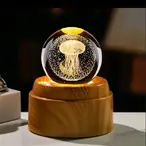 3D kristalna kugla lampa