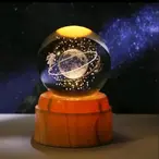 3D kristalna kugla lampa