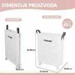 Pokretna sklopiva korpa za veš