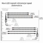 RGB led trake za rasvetu ispod automobila
