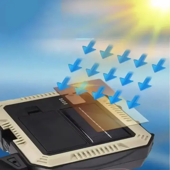 Solarna prenosna lampa cob 7739
