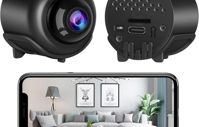 Mini kamera FULL HD WiFi sa noćnim snimanjem i detekcijom pokreta.