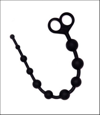 Crne silikonske analne kuglice / Silicone Anal Beads